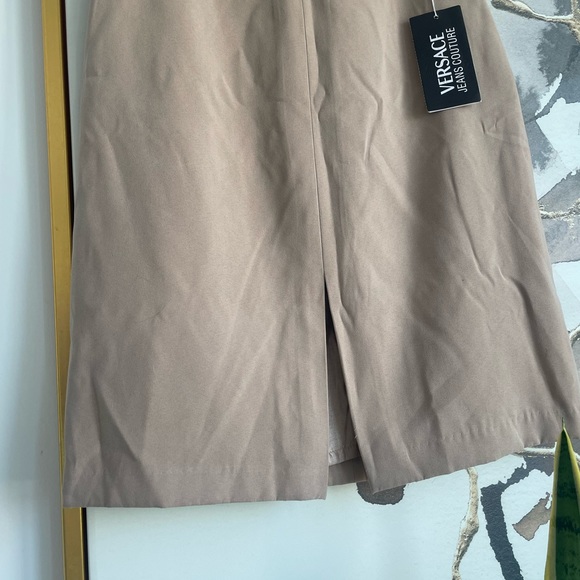 Versace jeans couture mini skirt| Versace Beige mini skirt | size small - Picture 2 of 7